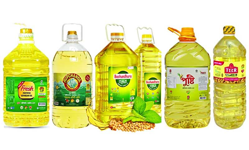 সয়াবিন তেল দুই লিটার ১৮০  টাকা লিটার 